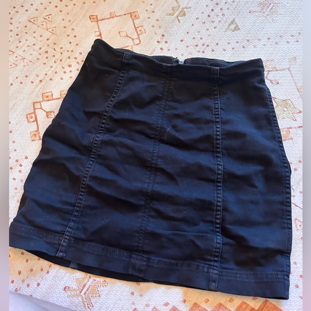 Free People modern femme skirt (black)